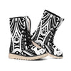 Maori Tribal Tattoo Pattern Print Winter Boots