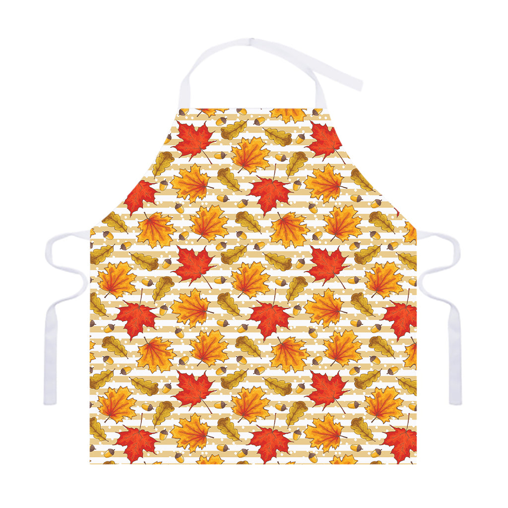 Maple And Oak Pattern Print Adjustable Apron