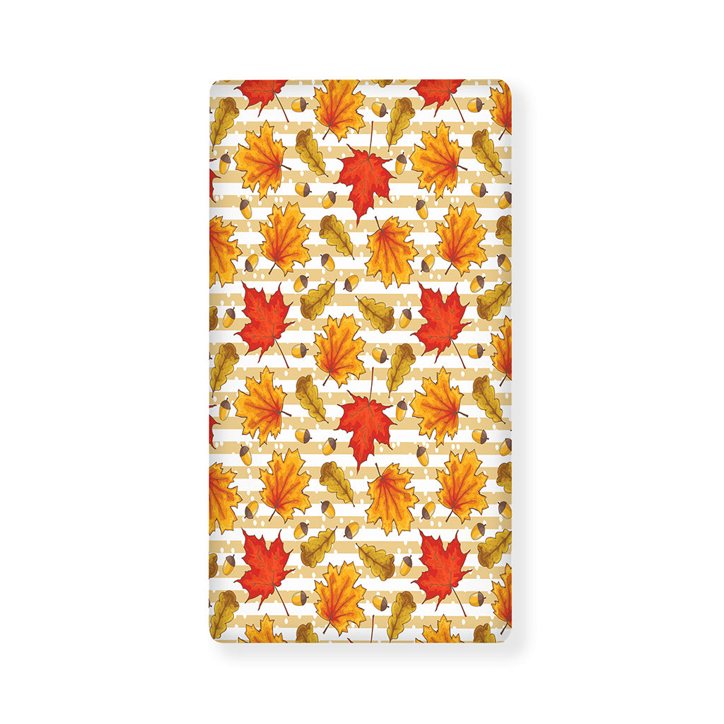 Maple And Oak Pattern Print Baby Crib Sheet