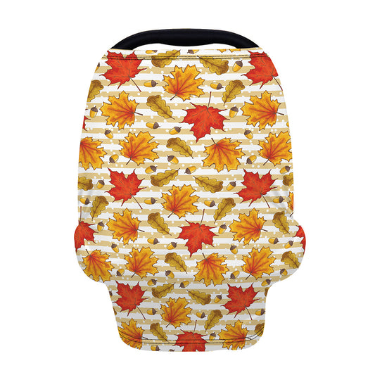 Maple And Oak Pattern Print Baby Seat Cover