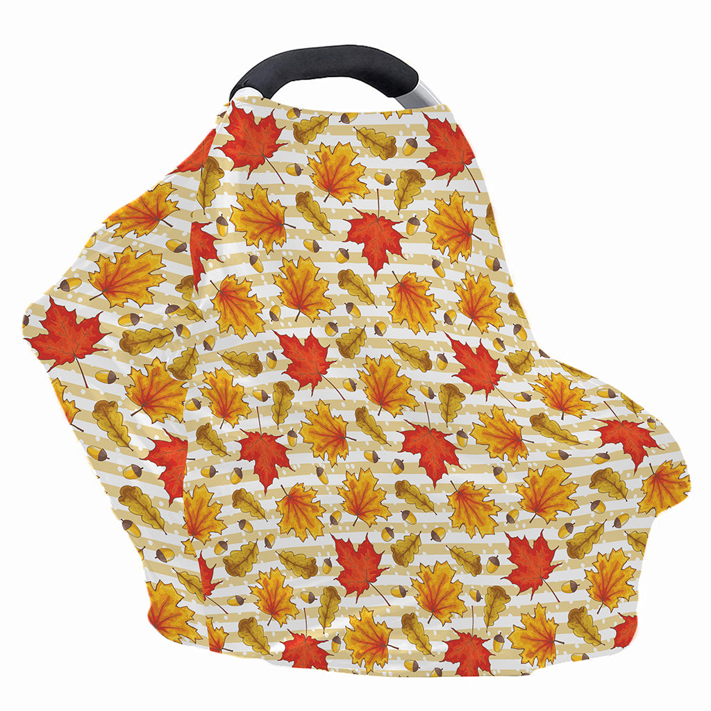 Maple And Oak Pattern Print Baby Seat Cover