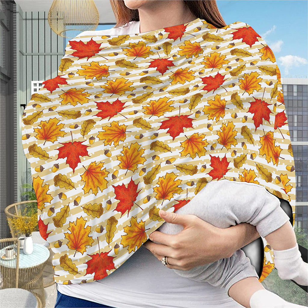 Maple And Oak Pattern Print Baby Seat Cover