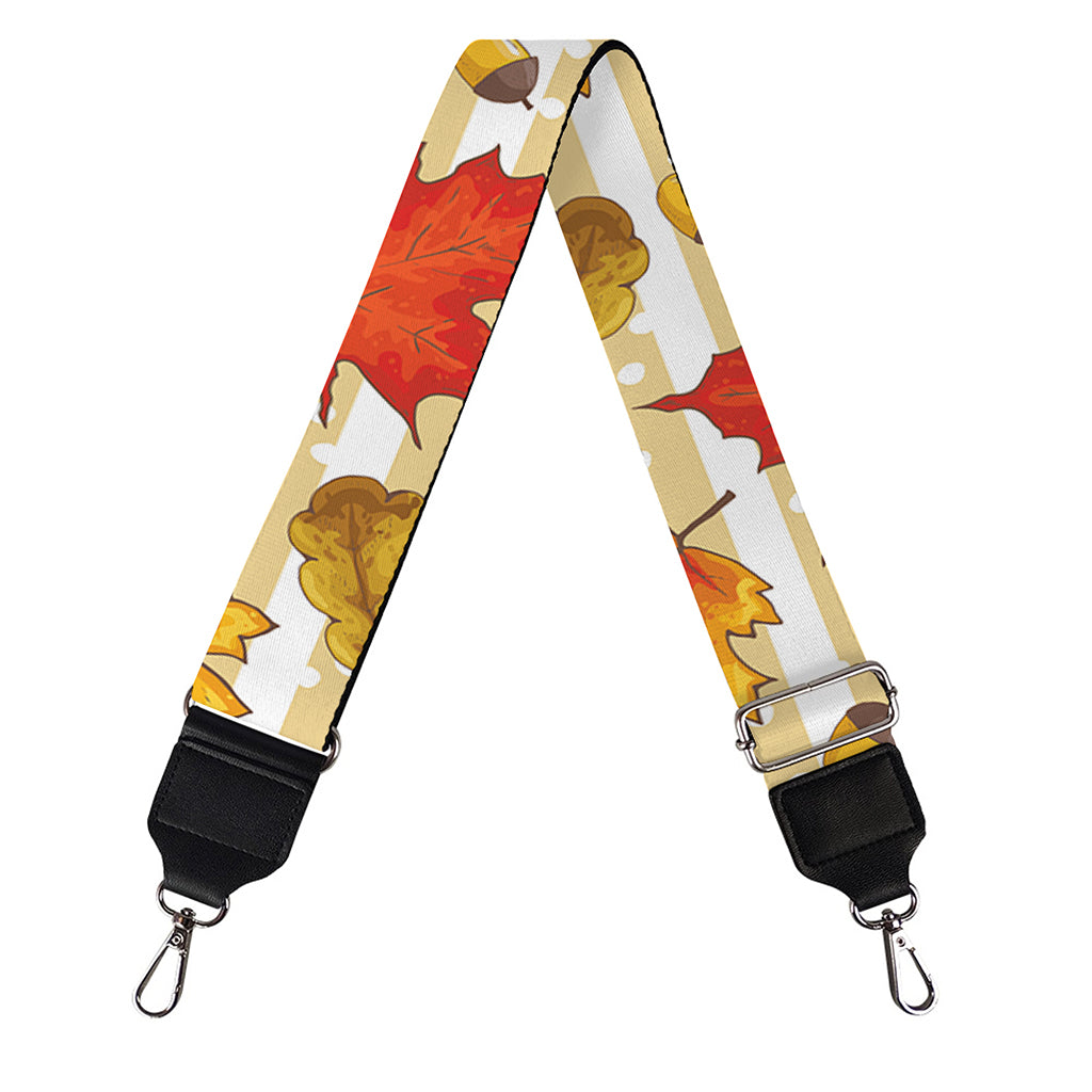 Maple And Oak Pattern Print Bag Strap