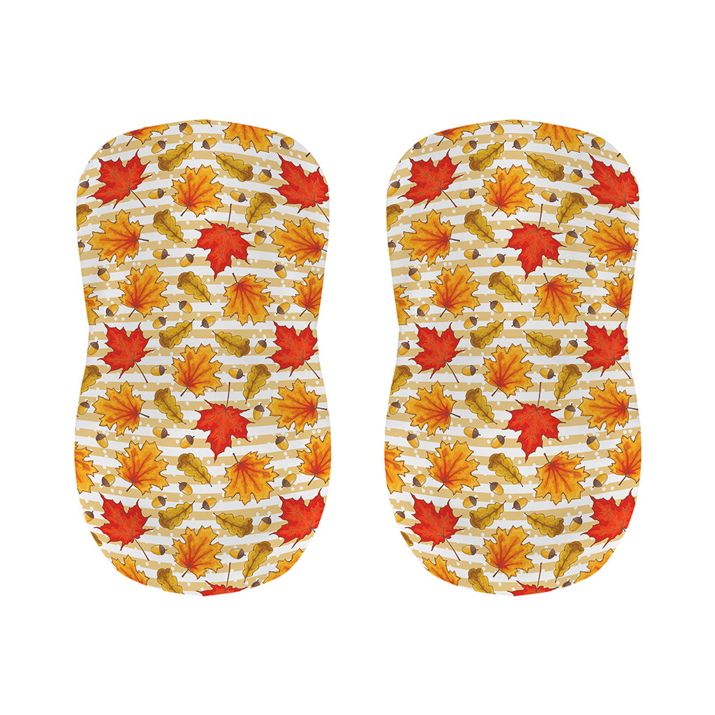 Maple And Oak Pattern Print Bar Stool Covers