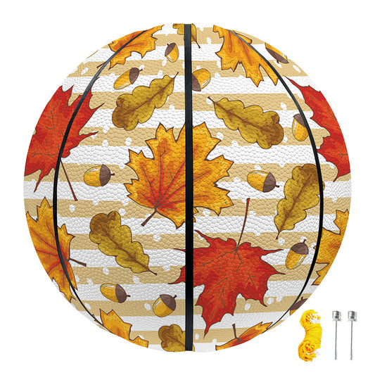 Maple And Oak Pattern Print Basketball