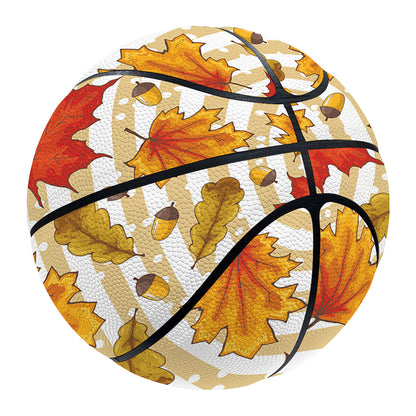 Maple And Oak Pattern Print Basketball