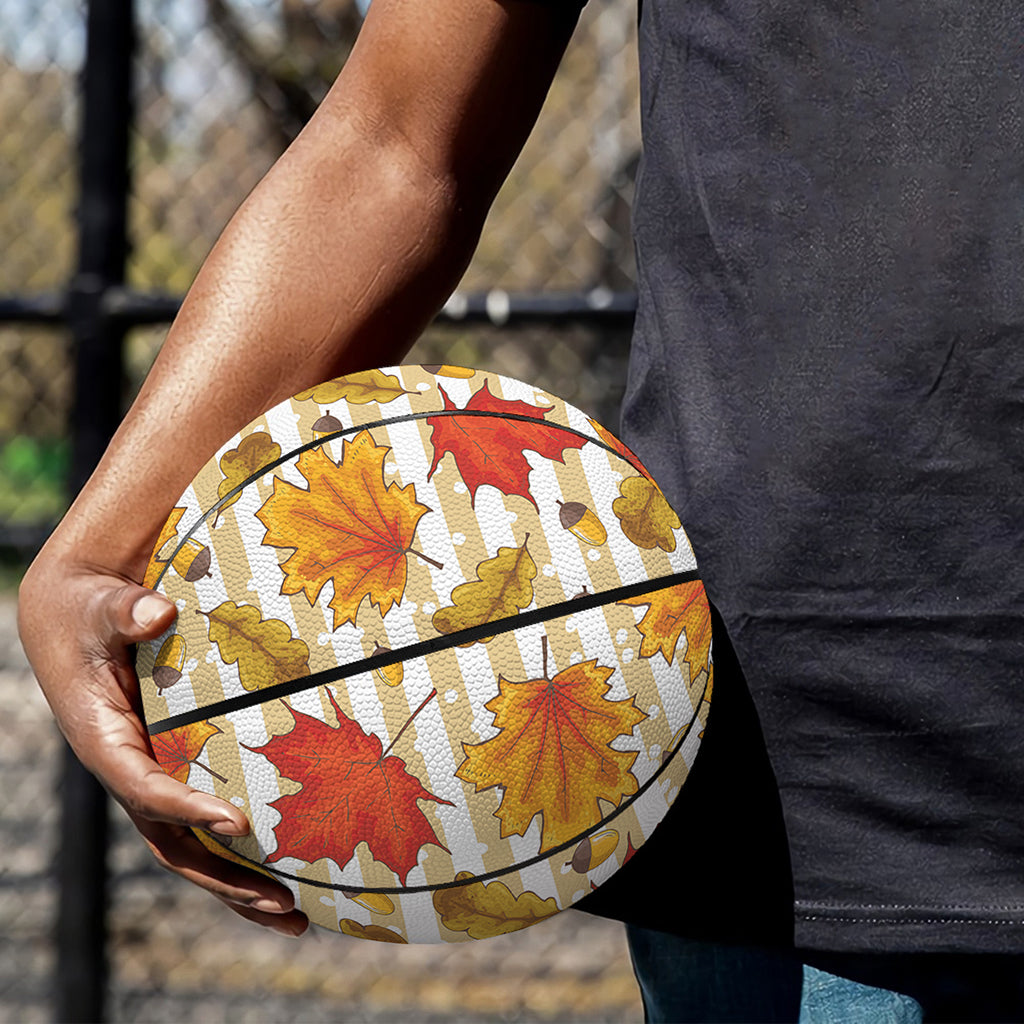 Maple And Oak Pattern Print Basketball