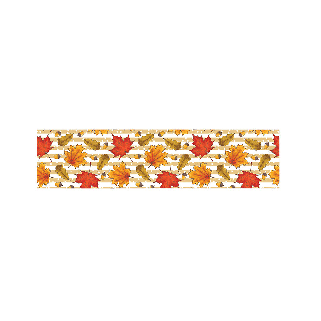 Maple And Oak Pattern Print Bed Runner