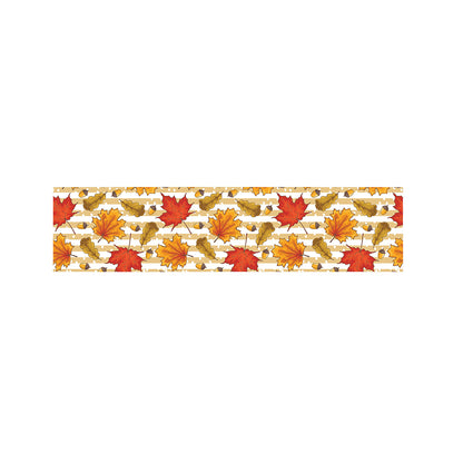 Maple And Oak Pattern Print Bed Runner