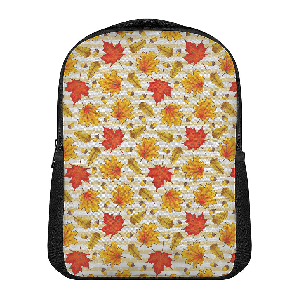 Maple And Oak Pattern Print Casual Backpack