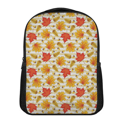 Maple And Oak Pattern Print Casual Backpack