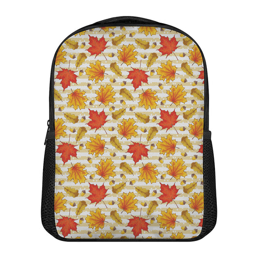 Maple And Oak Pattern Print Casual Backpack