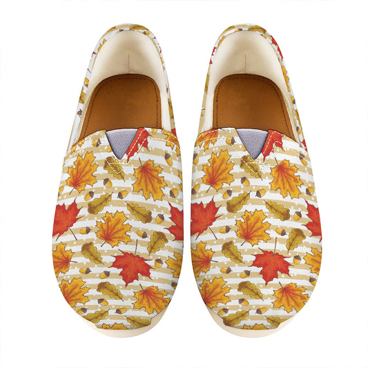 Maple And Oak Pattern Print Casual Shoes