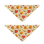 Maple And Oak Pattern Print Dog Bandana
