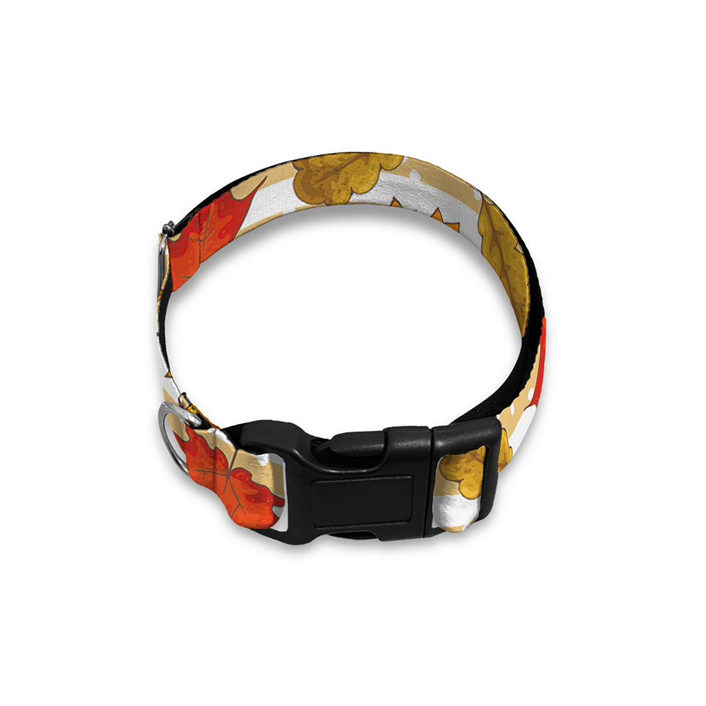 Maple And Oak Pattern Print Dog Collar