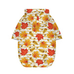 Maple And Oak Pattern Print Dog Zip Up Hoodie