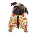 Maple And Oak Pattern Print Dog Zip Up Jacket