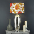 Maple And Oak Pattern Print Drum Lamp Shade