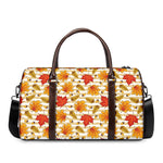 Maple And Oak Pattern Print Duffle Bag