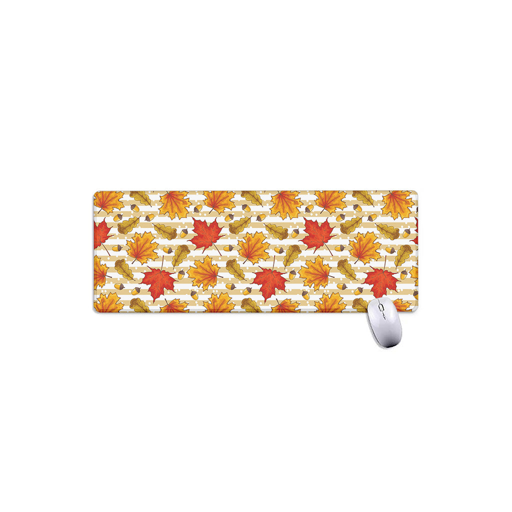 Maple And Oak Pattern Print Extended Mouse Pad