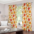 Maple And Oak Pattern Print Extra Wide Grommet Curtains