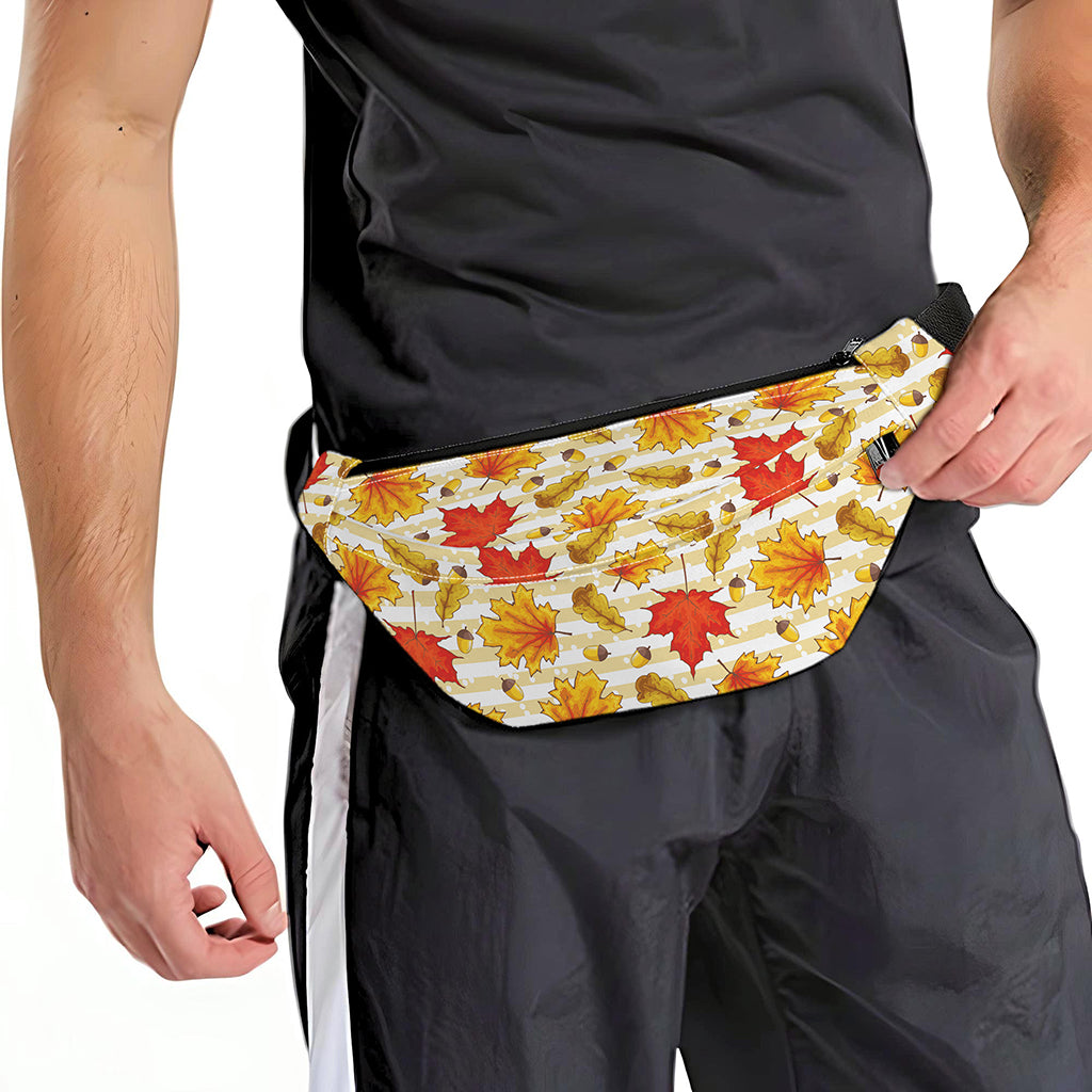 Maple And Oak Pattern Print Fanny Pack