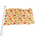 Maple And Oak Pattern Print Flag