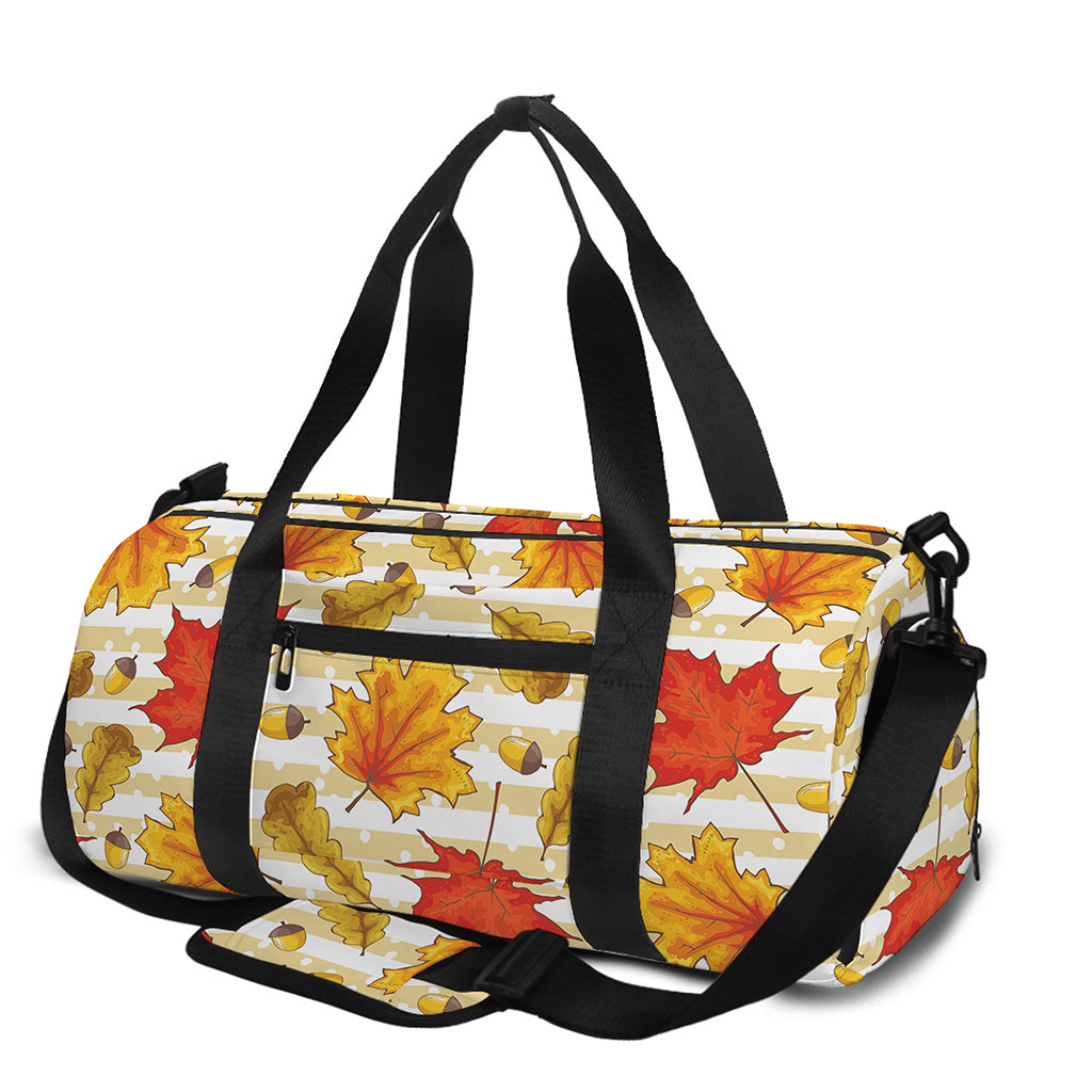 Maple And Oak Pattern Print Gym Bag