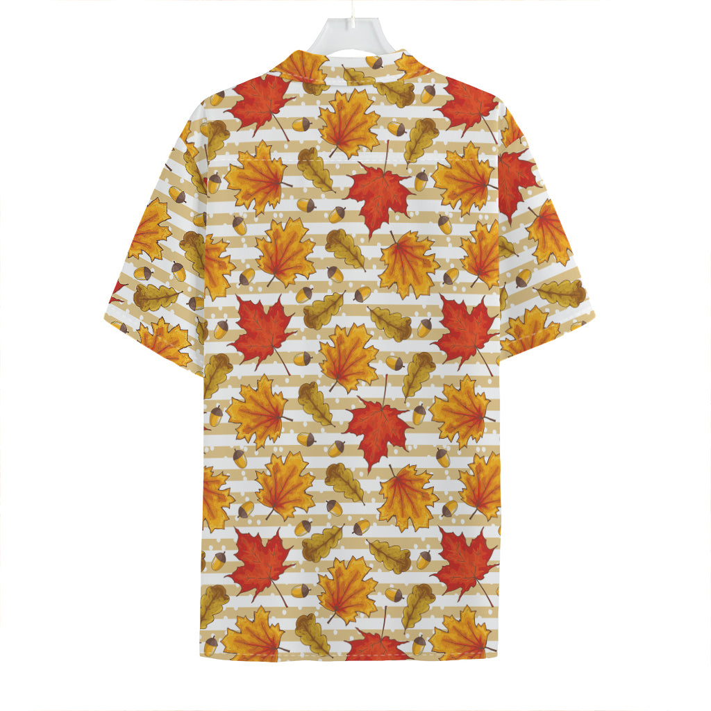Maple And Oak Pattern Print Hawaiian Shirt