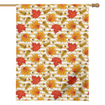 Maple And Oak Pattern Print House Flag