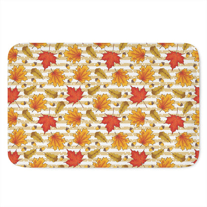 Maple And Oak Pattern Print Indoor Door Mat