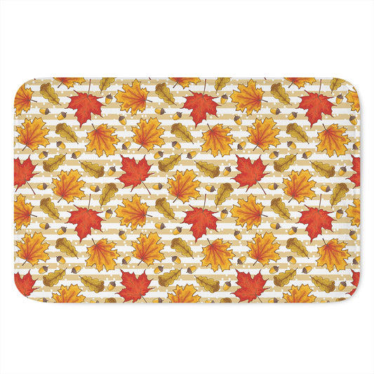 Maple And Oak Pattern Print Indoor Door Mat