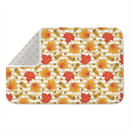 Maple And Oak Pattern Print Indoor Door Mat