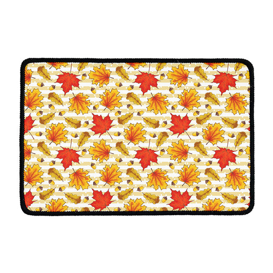 Maple And Oak Pattern Print Kitchen Mat