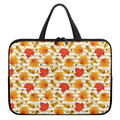 Maple And Oak Pattern Print Laptop Sleeve With Handle