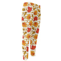 Maple And Oak Pattern Print Men's Compression Pants