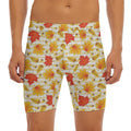 Maple And Oak Pattern Print Men's Long Boxer Briefs