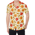 Maple And Oak Pattern Print Men's Shirt