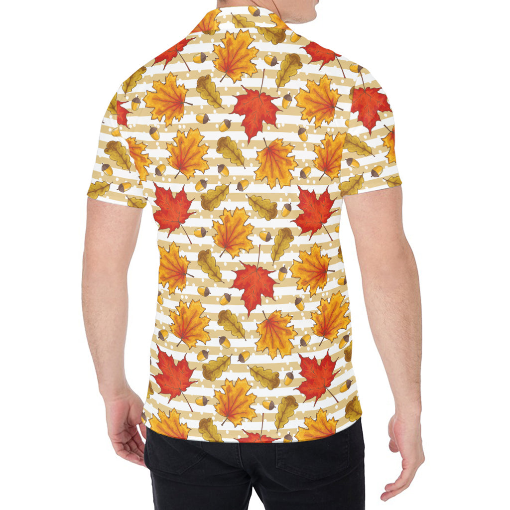 Maple And Oak Pattern Print Men's Shirt