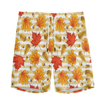 Maple And Oak Pattern Print Men's Sports Shorts