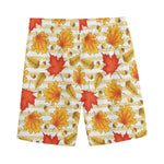 Maple And Oak Pattern Print Men's Sports Shorts