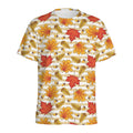 Maple And Oak Pattern Print Men's Athletic T-Shirt
