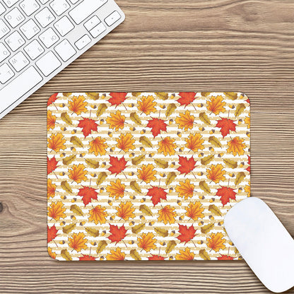 Maple And Oak Pattern Print Mouse Pad