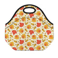 Maple And Oak Pattern Print Neoprene Lunch Bag