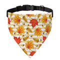 Maple And Oak Pattern Print Over The Collar Dog Bandana