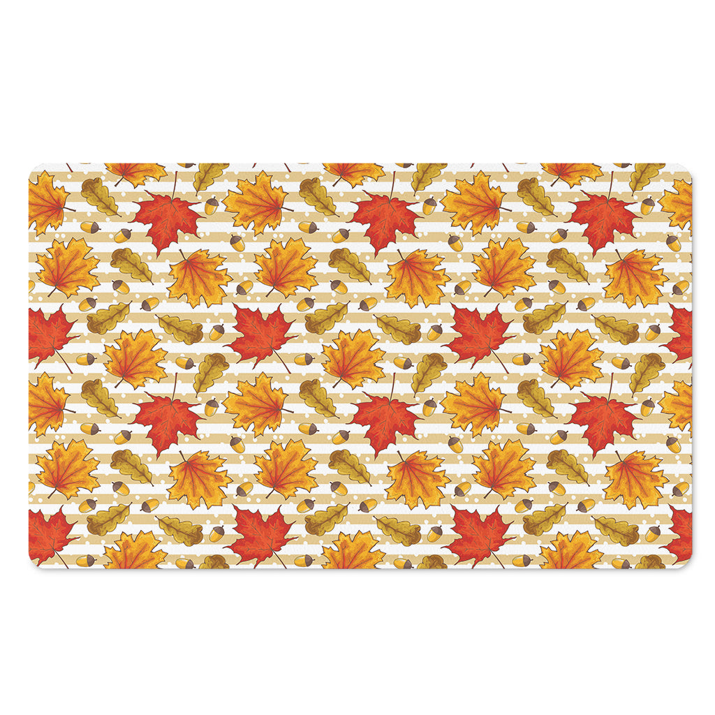 Maple And Oak Pattern Print Polyester Doormat