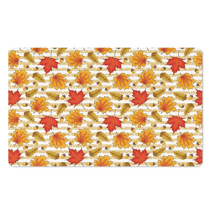 Maple And Oak Pattern Print Polyester Doormat