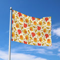 Maple And Oak Pattern Print Polyester Flag