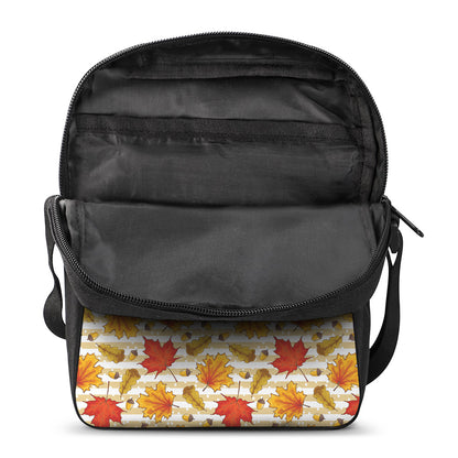 Maple And Oak Pattern Print Rectangular Crossbody Bag