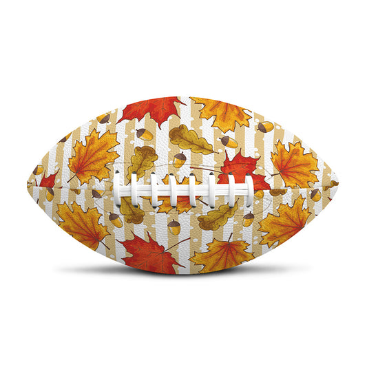 Maple And Oak Pattern Print Rugby Ball